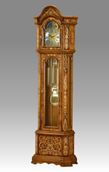 Grandfather Clock 539 elm root inlay